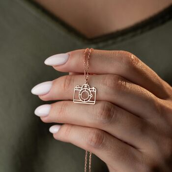 Sterling Silver Camera Necklace, 4 of 10