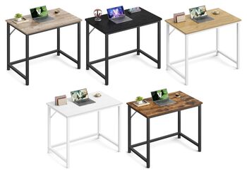 Small Computer Desk Industrial Workstation Metal Frame, 9 of 9