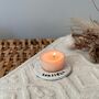 Personalised Tealight Holder Gift, Handmade Clay Tealight Tray, thumbnail 1 of 2