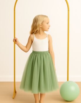 Enchanted Ruffle Tutu In Apple Green, 11 of 11