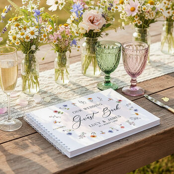 Meadow Wildflower Wedding Card Post Box, 2 of 3