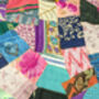 Vibrant Patchwork Sari Cushion Cover Handmade In India, thumbnail 7 of 11