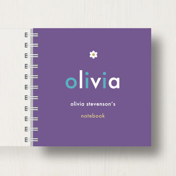 Personalised Kid's Name Small Notebook, 9 of 9