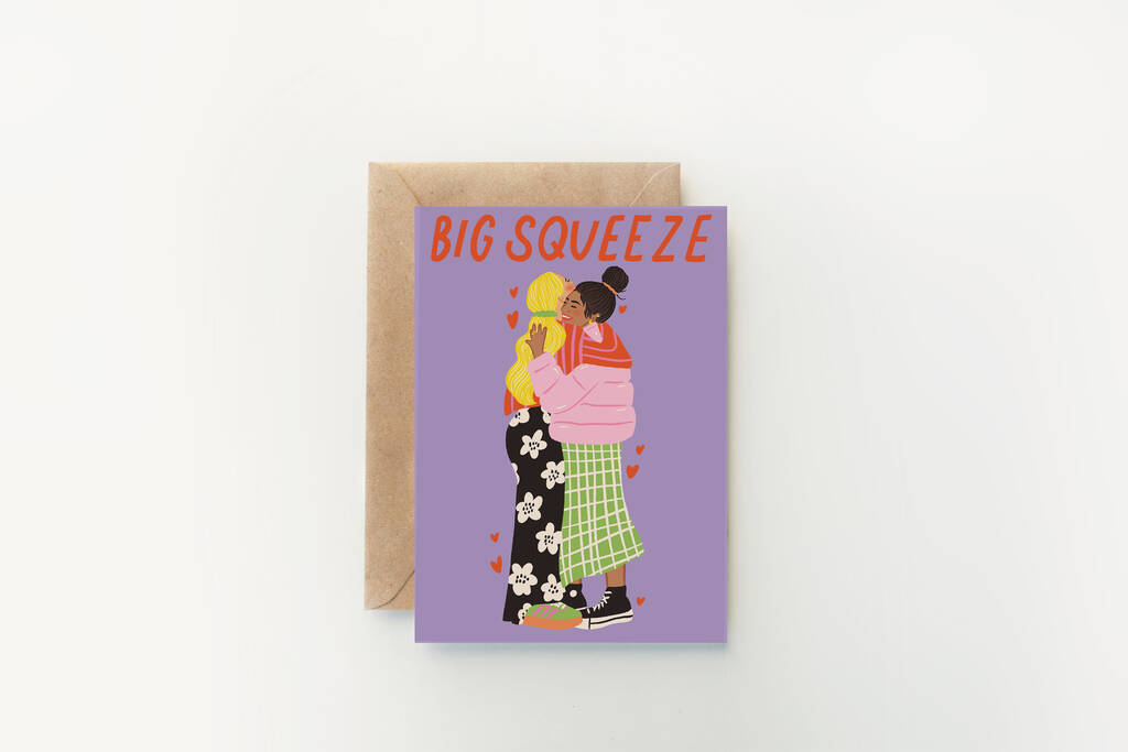 Big Squeeze Galentine's Card