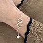 Beaded Special Number Infinity Bracelet, thumbnail 4 of 4