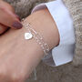 Sterling Silver Personalised Double Chain Bracelet, thumbnail 1 of 5