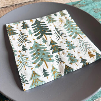 Christmas Tree Themed Paper Party Napkins 20 Pack, 2 of 4