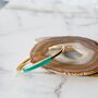 Carnelian Gold Plated Silver Adjustable Gemstone Bangle, thumbnail 5 of 9