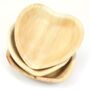 Heart Shaped Palm Leaf Plates | Pack Of Five, thumbnail 4 of 5