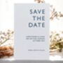 Minimalist Save The Date Cards And Envelopes Set Of 10, thumbnail 3 of 5