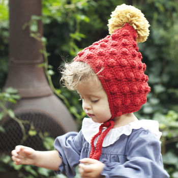 Baby And Child Rusty Red Pixie Hat, 5 of 5