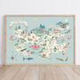 Peter Pan's Map Of Neverland Children's Print, thumbnail 3 of 7