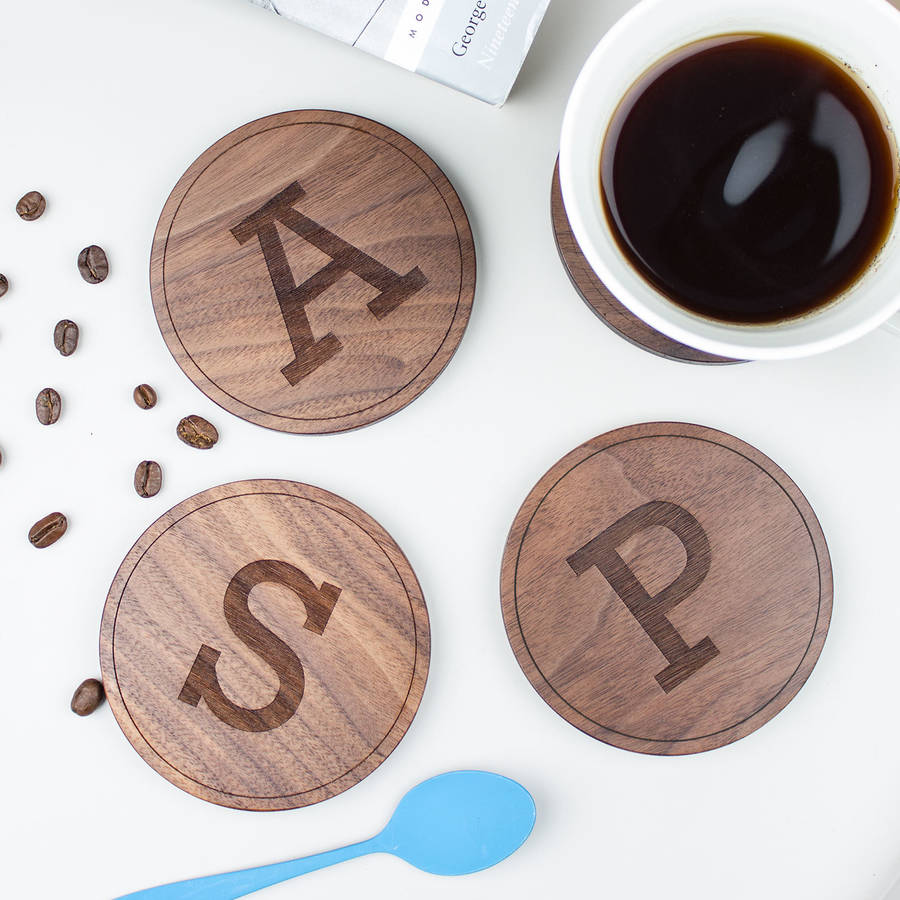 Personalised Letter Coasters By Create Gift Love
