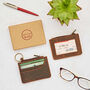 Brown Buffalo Leather Slim Zipped Card Holder, thumbnail 8 of 8