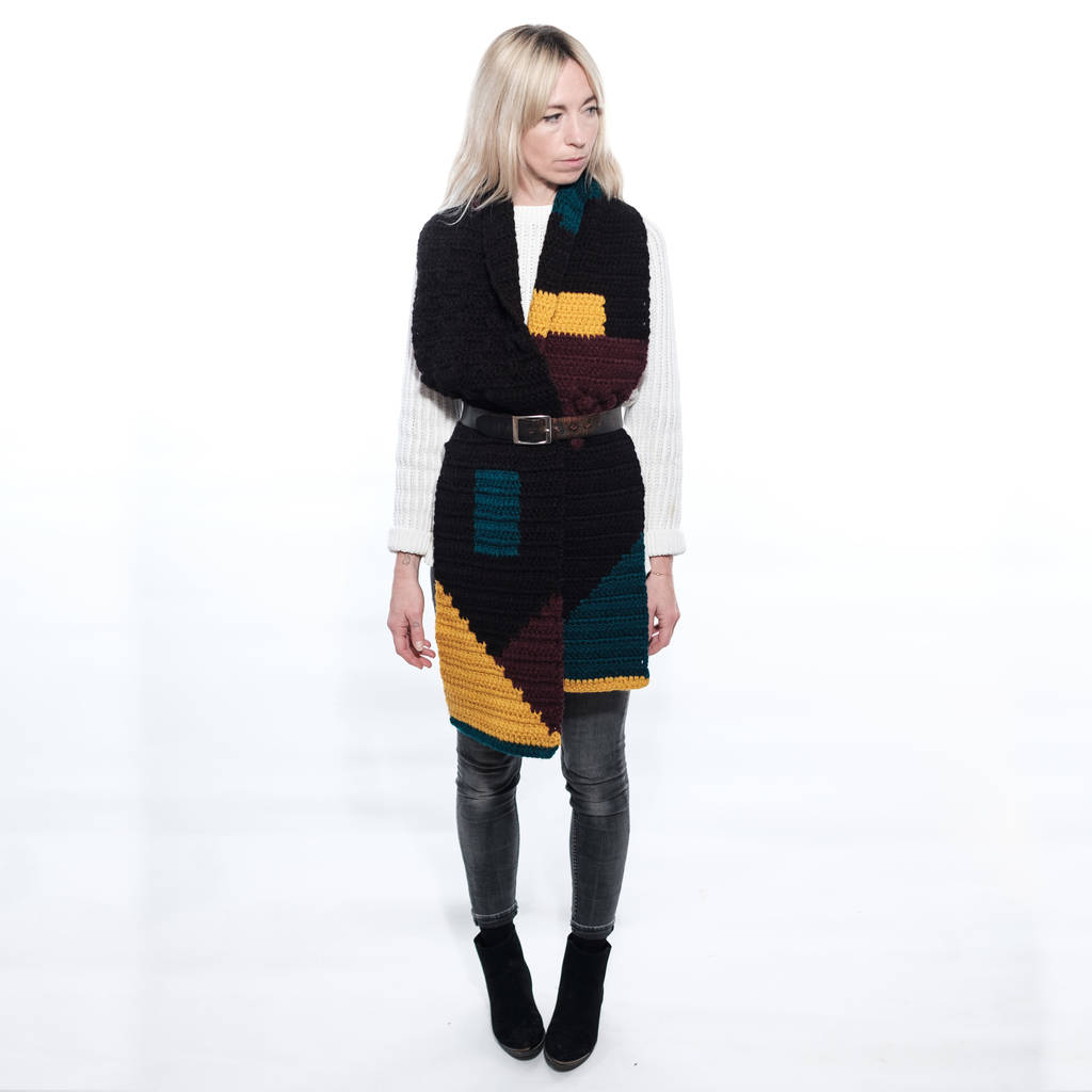 Oversized Statement Colour Block Scarf, 1 of 8
