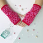 Childrens Knitted Lambswool Wrist Warmers, thumbnail 2 of 10