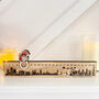 Personalised Wooden London Christmas Advent Slider Keepsake, thumbnail 1 of 5