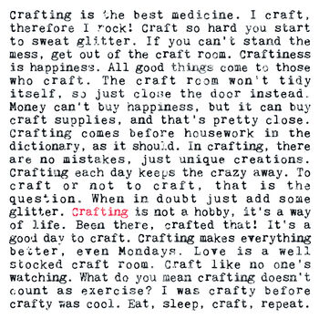 Set Of Two Ceramic Crafting Coasters In Gift Box, 5 of 10