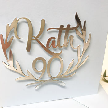 Personalised Papercut 90th Birthday Card, 11 of 12