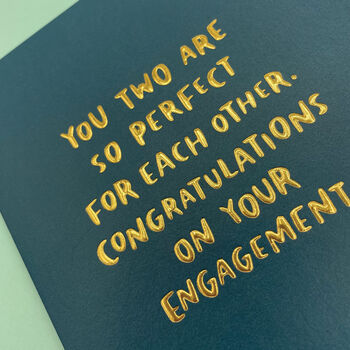 Congratulations On Your Engagement Card, 2 of 2