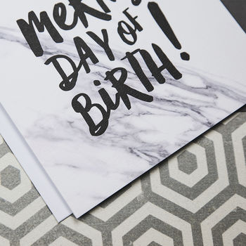'Merry Day Of Birth!' Funny Birthday Card, 4 of 4