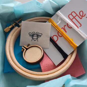 Mini Bee Charm Embroidery Kit, 4 of 5