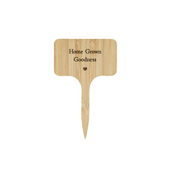 Wooden Plant Marker | Home Grown Goodness | Inspirational Garden Accessory | Plant Sign | Home Decor | Gift For Gardener, 2 of 2