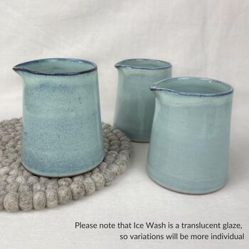 Fair Trade Handmade Glazed Minimalist Stoneware Jug, 5 of 12