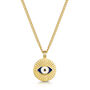 Eye Of Providence Necklace 18 K Gold Plated Steel, thumbnail 1 of 7