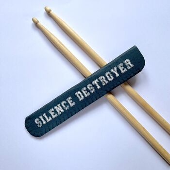 Personalised Drum Sticks Holder Silence Destroyer, 4 of 4