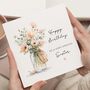 Personalised Floral Birthday Card For Sister, thumbnail 1 of 7