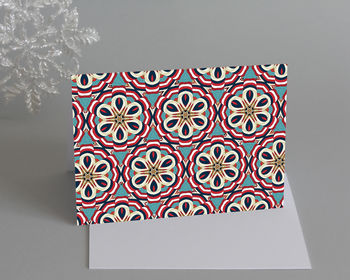 Pack Of Five Colourful Individual Christmas Cards, 4 of 8