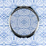 Blue White Celtic Knot Handbag Mirror And Lens Cloth, thumbnail 4 of 12