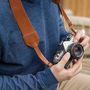 Personalised Retro Leather Camera Strap, thumbnail 4 of 11