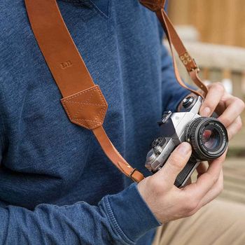 Personalised Retro Leather Camera Strap, 4 of 11