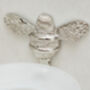 Brass Bee Soap Dish With Bee Nickel Finish, thumbnail 3 of 3