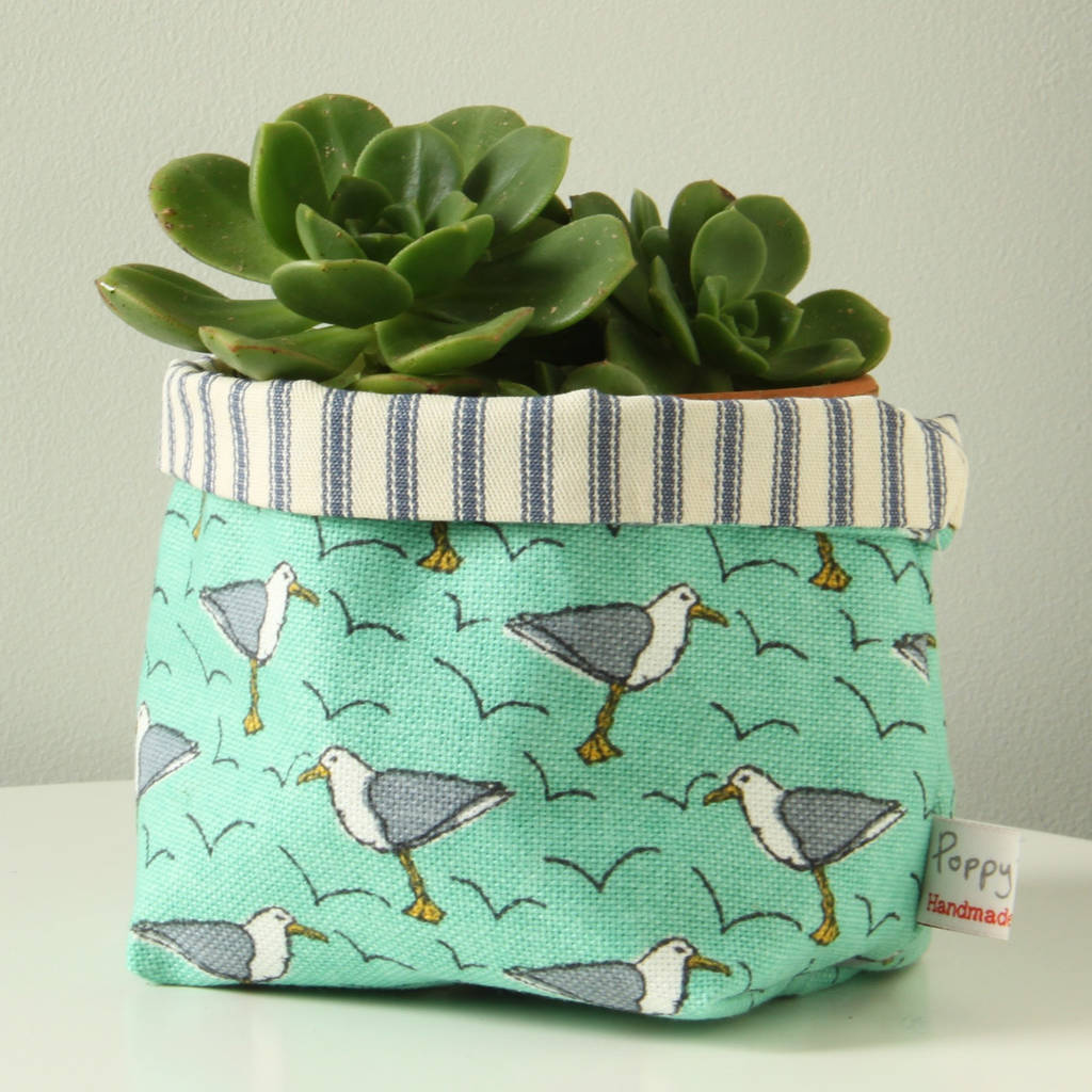 Seagull Canvas Storage Pot, 1 of 3