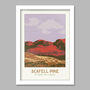 Scafell Pike, The Highest Peak In England Poster, thumbnail 4 of 4