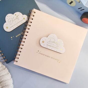 Personalised Cloud Baby Memory Book, 2 of 2