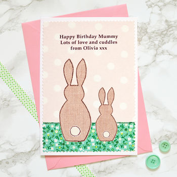 'Bunnies' Birthday Card From One, Two Or Three Children, 2 of 7
