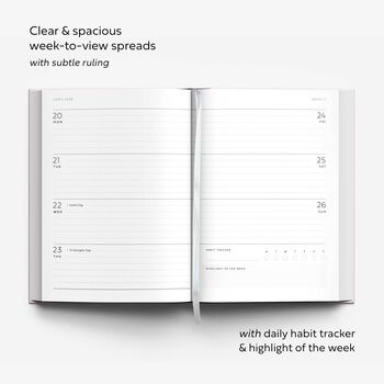 Meal Planner, Personalised 2026 Diary And Pen: Christmas Gift Set, 7 of 11