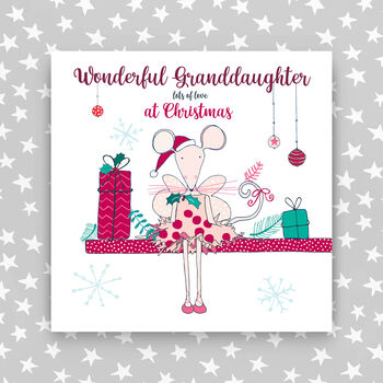 Wonderful Granddaughter At Christmas Card By Molly Mae | notonthehighstreet.com