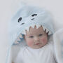 Hooded Baby Towel Shark, thumbnail 1 of 4