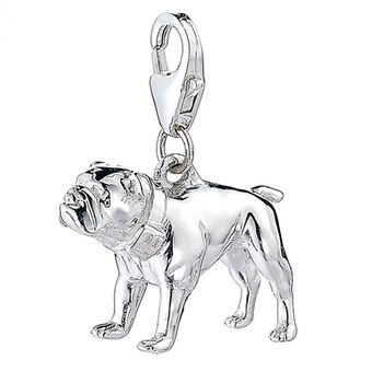 English Bulldog Sterling Silver Jewellery Charm, 3 of 10