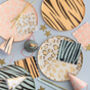 Animal Print And Gold Foil Paper Napkins, thumbnail 1 of 2