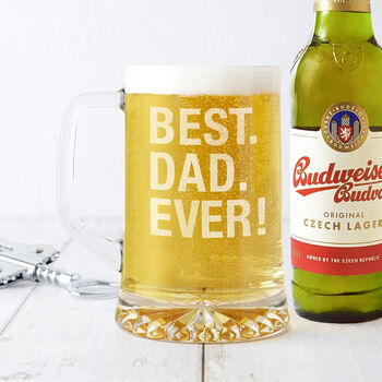 Best Dad Ever! Father's Day Beer Tankard, 2 of 5