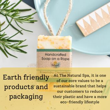 Rosemary Clementine All Natural Soap Bar Palm Free, 3 of 7