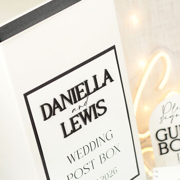 Manhattan Wedding Card Post Box, 5 of 10