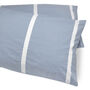 Blue Reversible Thick Striped Bedding Set, thumbnail 2 of 2
