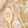 Pancake Recipe Personalised Wooden Spoon, thumbnail 1 of 3